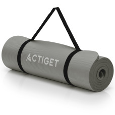 Килимок для йоги та фітнесу Actiget NBR 183 x 61 x 1 cм, сірий, код: ACT0019