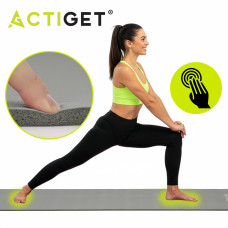 Килимок для йоги та фітнесу Actiget NBR 183 x 61 x 1 cм, сірий, код: ACT0019
