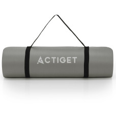 Килимок для йоги та фітнесу Actiget NBR 183 x 61 x 1 cм, сірий, код: ACT0019