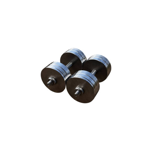 Гантелі металеві розбірні HardSport 2х24 кг, без покриття, код: HS50269
