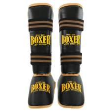 Захист гомілки та стопи для єдиноборств Boxer New, розмір M, чорний, код: 2004-4-N_MBK