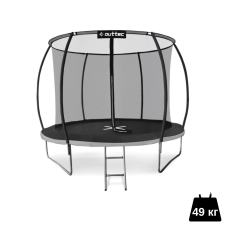 Батут Outtec Premium 10ft (312см) чорно-сірий з внутрішньою сіткою, код: 5907766665847