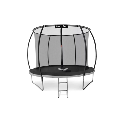 Батут Outtec Premium 10ft (312см) чорно-сірий з внутрішньою сіткою, код: 5907766665847