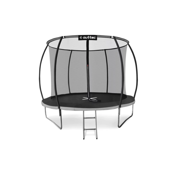 Батут Outtec Premium 10ft (312см) чорно-сірий з внутрішньою сіткою, код: 5907766665847