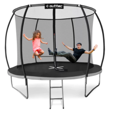 Батут Outtec Premium 10ft (312см) чорно-сірий з внутрішньою сіткою, код: 5907766665847