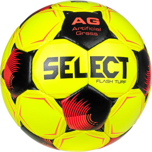 М'яч футбольний Select Flash Turf Fifa v26 057501-008 №5, жовтий-червоний, код: 5703543459698