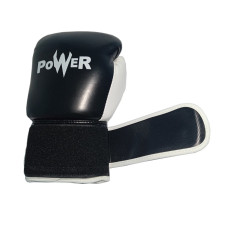Рукавички боксерські Power POW-BZ 10 унцій, чорний, код: 14002-SNS