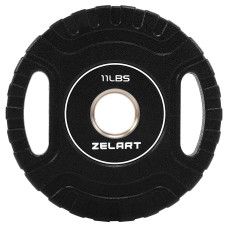 Блини диски CPU покриття 2 Handle металева втулка Zelart ø51мм, 5кг, чорний, код: TA-3438-5