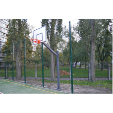 Баскетбольна стійка тренувальна ProSport з 1 опори з щитом і кошиком, код: СТМ-1