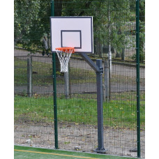Баскетбольна стійка тренувальна ProSport з 1 опори з щитом і кошиком, код: СТМ-1