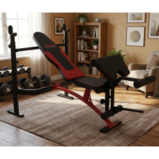 Лавка для жиму York Fitness Delta Pro 1000 з стійкою для штанги та партою Скотта, код: 00014961551020