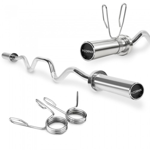 Гриф для штанги олімпійський Z-подібний Cornix 120 см 50 мм, код: XR-0422