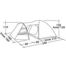 Намет EasyCamp Blazar 300 Rustic Green, код: 928896-SVA