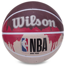 М"яч баскетбольний гумовий Wilson №7 чорний-зелений-білий, код: BA-4935_BGW-S52