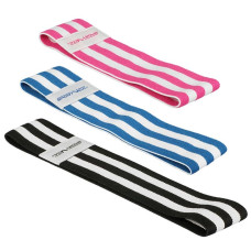 Резинка для фітнесу та спорту із тканини SportVida Hip Band 3 штуки, код: SV-HK0364