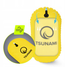 Буй для плавання Tsunami Basic надувний 410х210х190 мм, жовтий, код: P-5907739316806