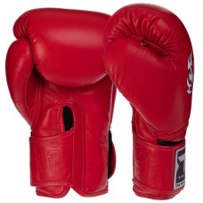 Рукавички боксерські Top King Super шкіряні 14 унцій, червоний, код: TKBGSV_14R-S52
