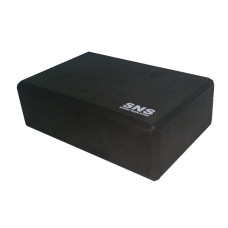 Блок для йоги SNS YJ-K 225х145х75 мм, чорний, код: 12376-SNS