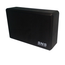 Блок для йоги SNS YJ-K 225х145х75 мм, чорний, код: 12376-SNS