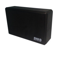 Блок для йоги SNS YJ-K 225х145х75 мм, чорний, код: 12376-SNS