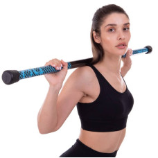 Бодібар Body Bar Zelart 4 кг, чорний-блакитний, код: FI-2611-4