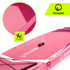 Надувна SUP дошка Tsunami Pro 350 см з веслом T10, рожевий, код: P-5905973405591
