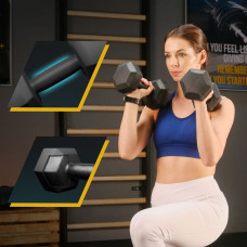 Гантелі для фітнесу композитні TREX Sport TX-008CD 2x8кг, код: 5902308231603