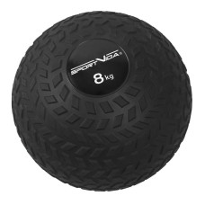 Слембол (медичний м"яч) для кросфіту SportVida Slam Ball 8 кг, чорний, код: SV-HK0350