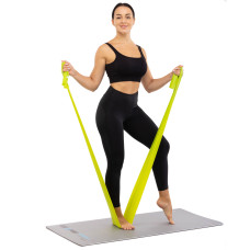 Стрічка еластична для фітнесу та йоги LiveUp Small, зелений, код: LP8415-S