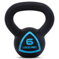 Гиря тренувальна цільна чавунна пофарбована LiveUp 6кг, , код: LP8041-6-S52
