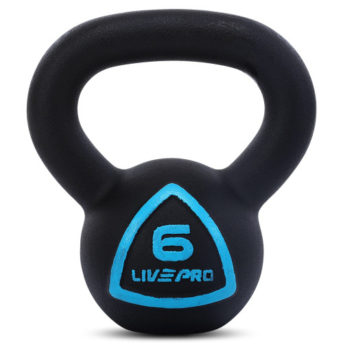 Гиря тренувальна цільна чавунна пофарбована LiveUp 6кг, , код: LP8041-6-S52