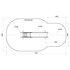 Гірка Сонечко InterAtletika 3022х563х2000 мм, код: TE107-SM