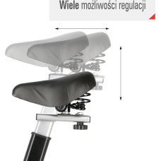 Велотренажер спінінговий механічний HMS SW2501 One Fitness синій, код: 5907695596755-IN