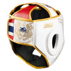 Боксерський шолом Phantom Muay Thai Full Face White Gold, код: PHHG2683