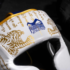 Боксерський шолом Phantom Muay Thai Full Face White Gold, код: PHHG2683