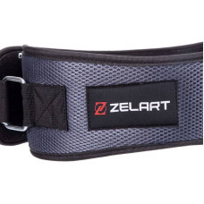Пояс атлетичний посилений регульований Zelart M сірий, код: SB-165411_M-S52