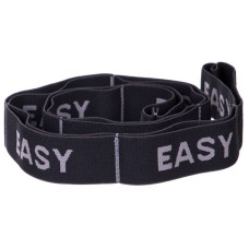 Стрічка еластична з петлями для розтяжки Record Elastiband Easy чорний-сірий, код: FI-6345-A_BKGR