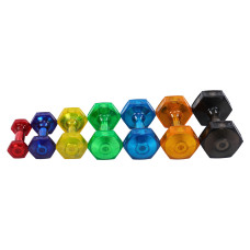 Гантель для фітнесу з TPU покриттям Zelart Jelly Urethane Coated Dumbbells 1х4,5кг, салатовий, код: TA-2946-10LB-S52