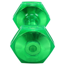 Гантель для фітнесу з TPU покриттям Zelart Jelly Urethane Coated Dumbbells 1х4,5кг, салатовий, код: TA-2946-10LB-S52