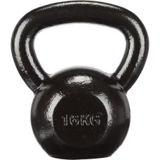 Гиря чавунна Toorx 16 кг з гумовою підставкою Black, код: 931121-SVA