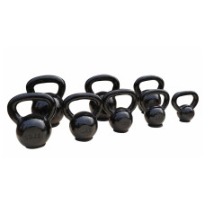 Гиря чавунна Toorx 16 кг з гумовою підставкою Black, код: 931121-SVA