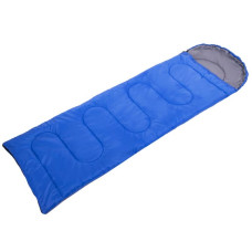 Спальний мішок ковдра Camping з капюшоном, темно-синій, код: SY-4142_DBL-S52