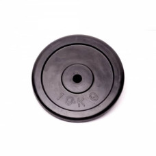 Диск домашній гумовий чорний Fitnessport RCP10-5 кг, код: 10035-AX