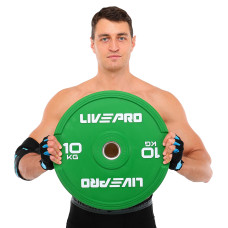 Бамперний диск гумовий LiveUp ø50.5мм, 10кг, зелений, код: LP8332-10