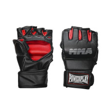 Рукавиці для MMA PowerPlay L/XL, чорно-червоні, код: PP_3053_L/XL