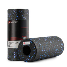 Роллер масажер (валик, ролик) гладкий Hop-Sport EPP 33см HS-P033YG чорно-синій, код: 5902308217324