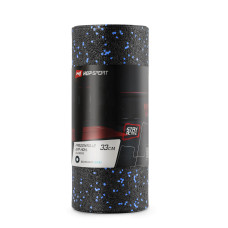 Роллер масажер (валик, ролик) гладкий Hop-Sport EPP 33см HS-P033YG чорно-синій, код: 5902308217324