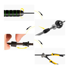 Скакалка швидкісна для кросфіту Cornix Speed Rope Classic з обтяженням, чорний-зелений, код: XR-0352