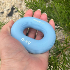 Еспандер кистьовий силіконовий PowerPlay Hand Grip Light 15 кг, блакитний, код: PP_4336_Blue_15kg