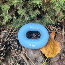 Еспандер кистьовий силіконовий PowerPlay Hand Grip Light 15 кг, блакитний, код: PP_4336_Blue_15kg